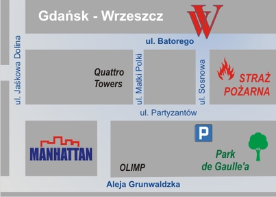 Czesaw Wiktorski Gdask - mapka dojazdowa